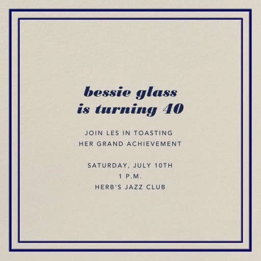 Rue - Birthday Invitation by Paperless Post