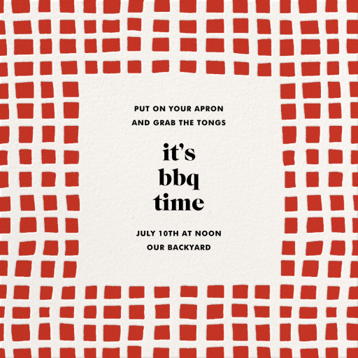 Asymmetric - BBQ Invitation by kate spade new york