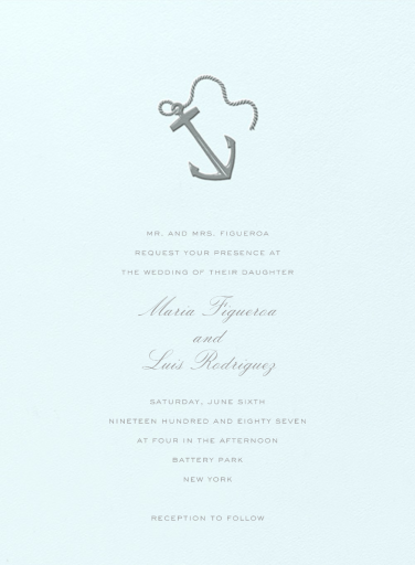 Le Lavandou - Wedding Invitation by Crane & Co.