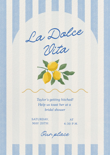 La Dolce Vita - Invitation by Paperless Post