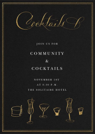 Cocktails Maisner - Cocktail Party Invitation by Bernard Maisner
