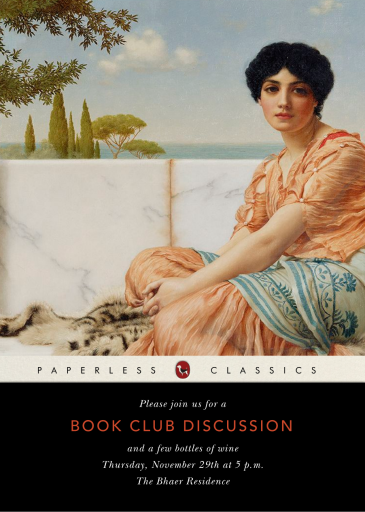 Paperback Edition - Book Club Invitation by Paperless Post