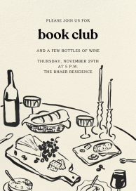 Aperitivo - Book Club Invitation by Paperless Post