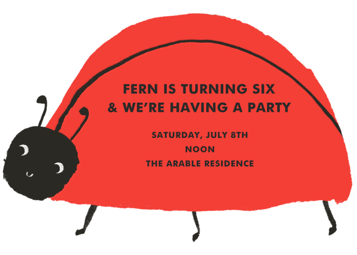 Ladybug Bash by Meri Meri - Back