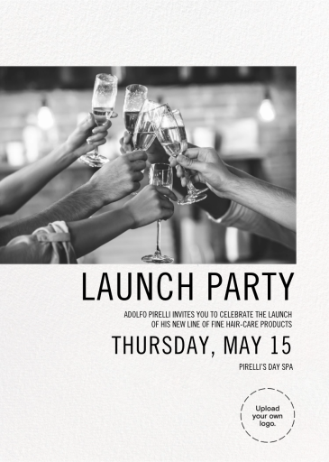 Simple Black and White (Photo) - Shopping Event Invitation by Paperless Post