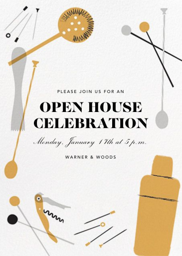 Home Is Where the Bar Is - Open House Invitation by Crate & Barrel