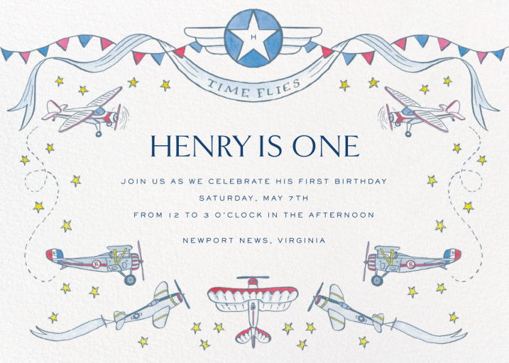 Aerodynamic (Holly Hollon) - Birthday Invitation by Dogwood Hill