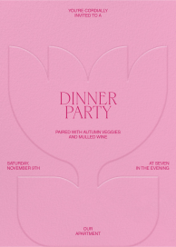Embossed Tulip - Party Invitation by Both