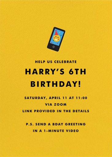 Floating Cake - Invitation by Cheree Berry Paper & Design - Back