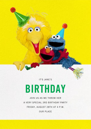 Big Yellow Trio by Sesame Street