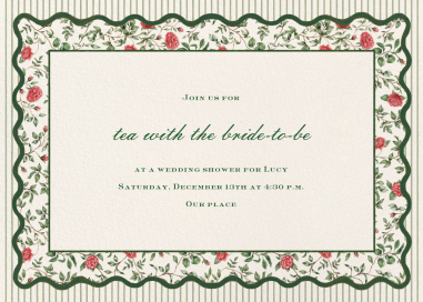 Homespun Florals (Lucy Young) - Bridal Shower Invitation by Dogwood Hill