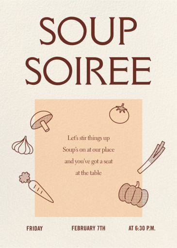 Soup Necessities - Invitation by Paperless Post