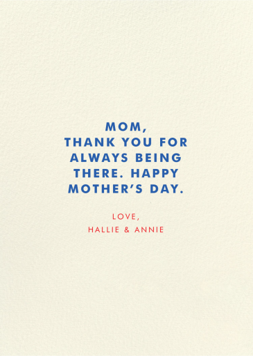 Fruity Cuties - Mother's Day Card by Carolyn Suzuki Studio - Back