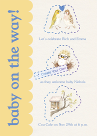 Scallop Edge (Custom Magic Art) - Baby Shower Invitation by Paperless Post