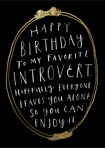All by Yourself - Birthday Card by Party of One