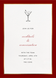 Oro (Tall) - Cocktail Party Invitation by Paperless Post