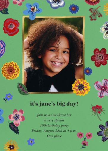 Petales - Birthday Invitation by Nathalie Lété