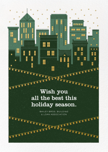 Holiday Skyline - Greeting Card by Paperless Post