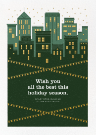 Holiday Skyline - Christmas Card by Paperless Post