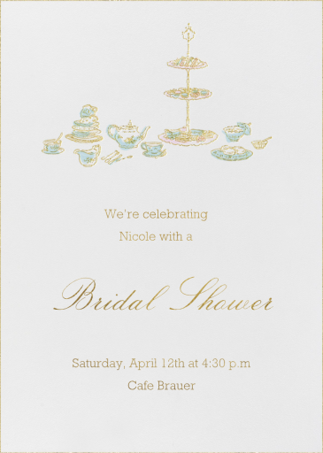 High Tea - Bridal Shower Invitation by Paperless Post