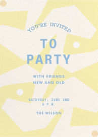 Abstract Lemon Drop - Party Invitation by Gold Rush Paper