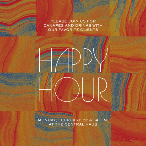 Swirling Hues - Invitation by Few & Fahr Studio