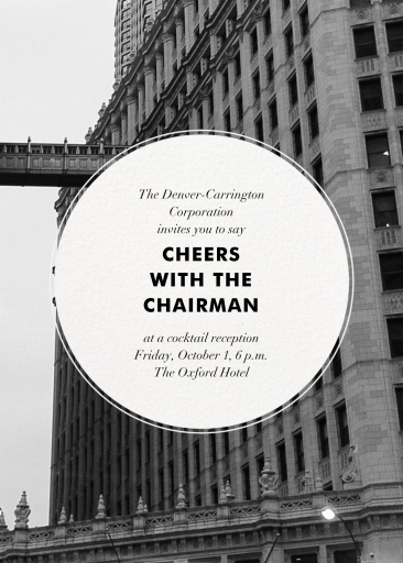 Orbit - Corporate Reception Invitation by Paperless Post