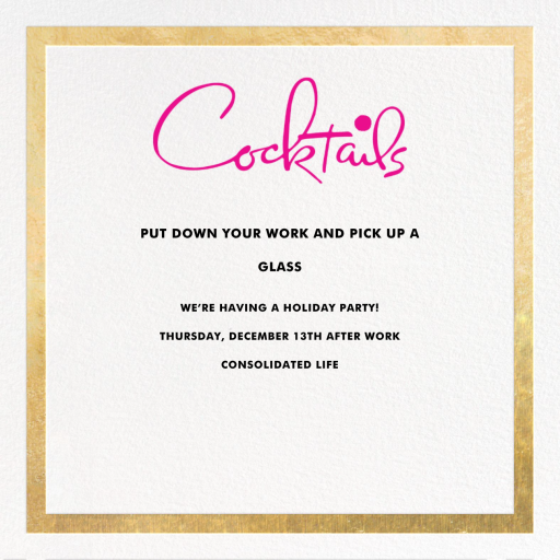 Classic Vintage - Corporate Reception Invitation by kate spade new york