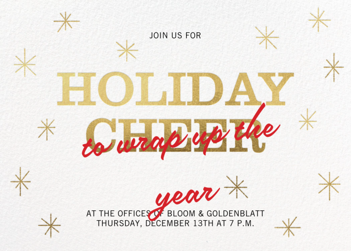 Festive Flurry - Business Event Invitation by Paperless Post