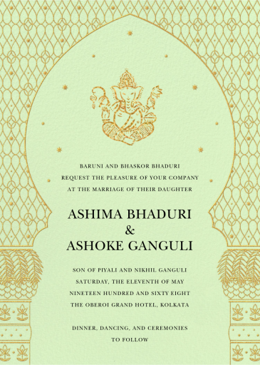 Vinayaka - Wedding Invitation by Paperless Post