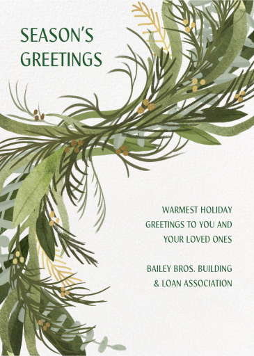 Winter Garland - Christmas Card by Paperless Post