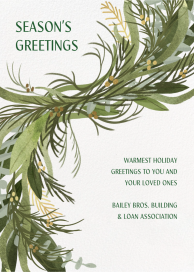 Winter Garland - Christmas Card by Paperless Post