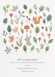 Full Forest - Baby Shower Invitation by Little Cube