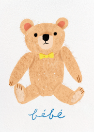 Baby Bear (Greeting) - Greeting Card by Carolyn Suzuki Studio