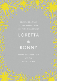 Starburst - Engagement Party Invitation by Linda and Harriett