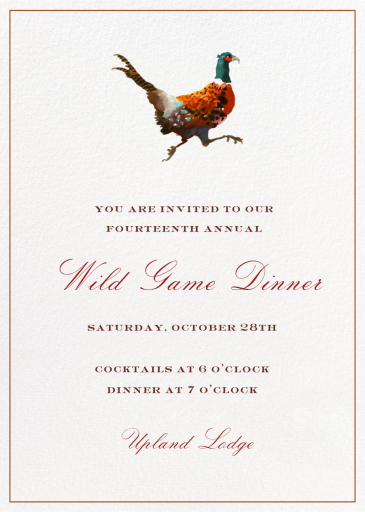 Free Bird (Inslee Fariss) - Dinner Party Invitation by Dogwood Hill