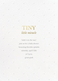 Little Miracle - Baby Shower Invitation by Sugar Paper