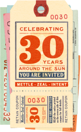 Milestone Mementos - 30th Birthday Invitation by Annie Atkins