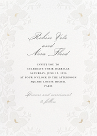 Pristine Petals - Wedding Invitation by Paperless Post