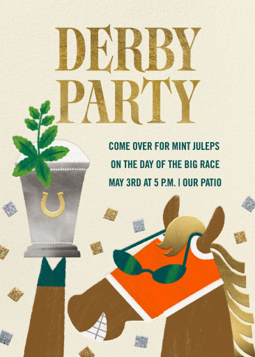 Derby Drinks - Kentucky Derby Invitation by Paperless Post