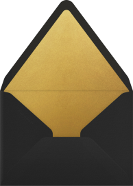 Sobre sencillo para invitación «Golden Trumpet»