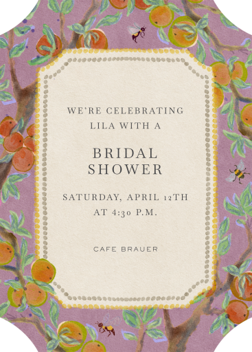 Citrus Branchlets - Invitation by Fin Fellowes