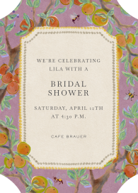 Citrus Branchlets - Bridal Shower Invitation by Fin Fellowes
