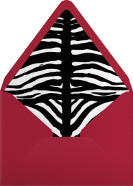 Zebra Birthday - Paperless Post Envelope