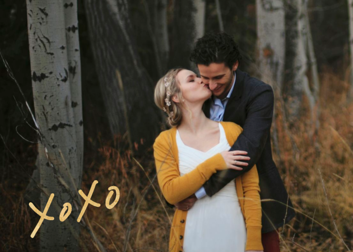 With Hugs and Kisses (Double-Sided) - Celebration Invitation by Linda and Harriett