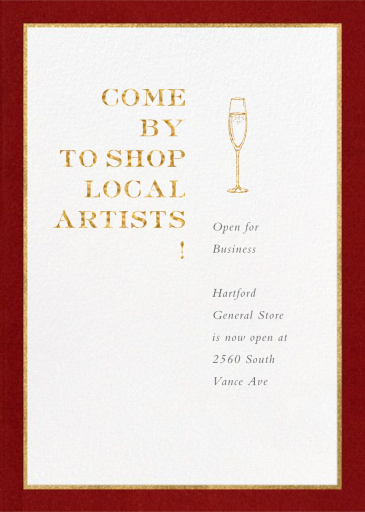 Oro (Tall) - Business Announcement by Paperless Post