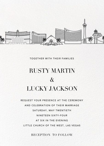 Skyline View - Wedding Invitation by Paperless Post