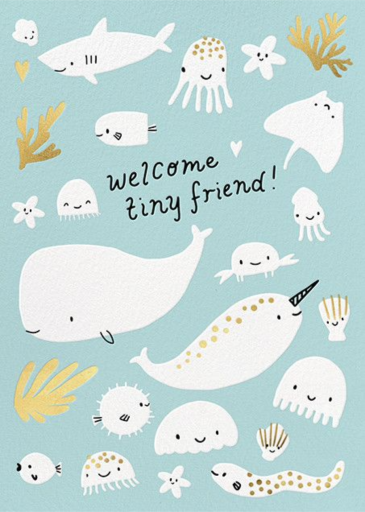 Underwater Welcome - New Baby Card by Hello!Lucky