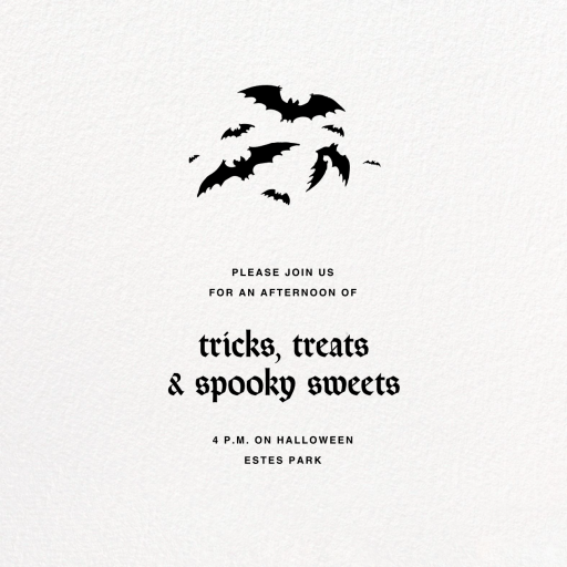 Ivory Plain - Halloween Invitation by Paperless Post