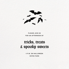 Ivory Plain - Halloween Invitation by Paperless Post